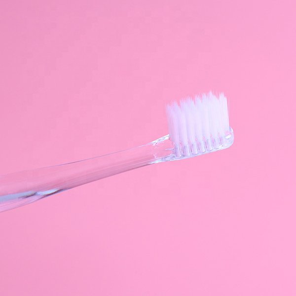 軟毛牙刷-透明塑料手柄_4